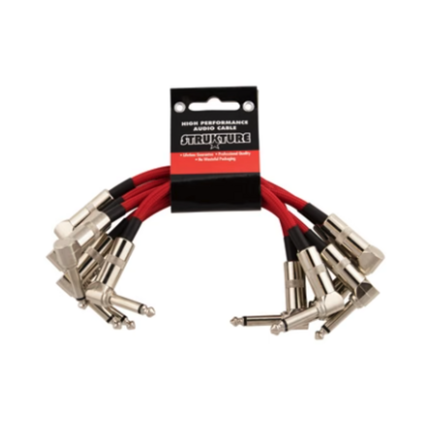 Strukture 6 in Patch Cable - Red 6 Pack