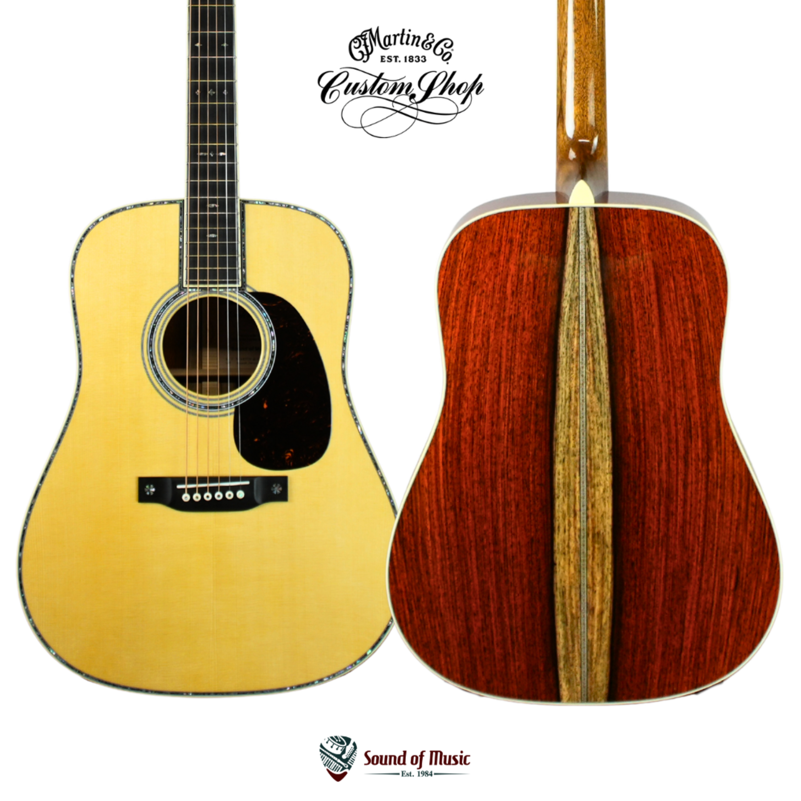 Martin Custom Shop D-42 inspired Dreadnought W/Case – Swiss Alpine Spruce & Cocobolo