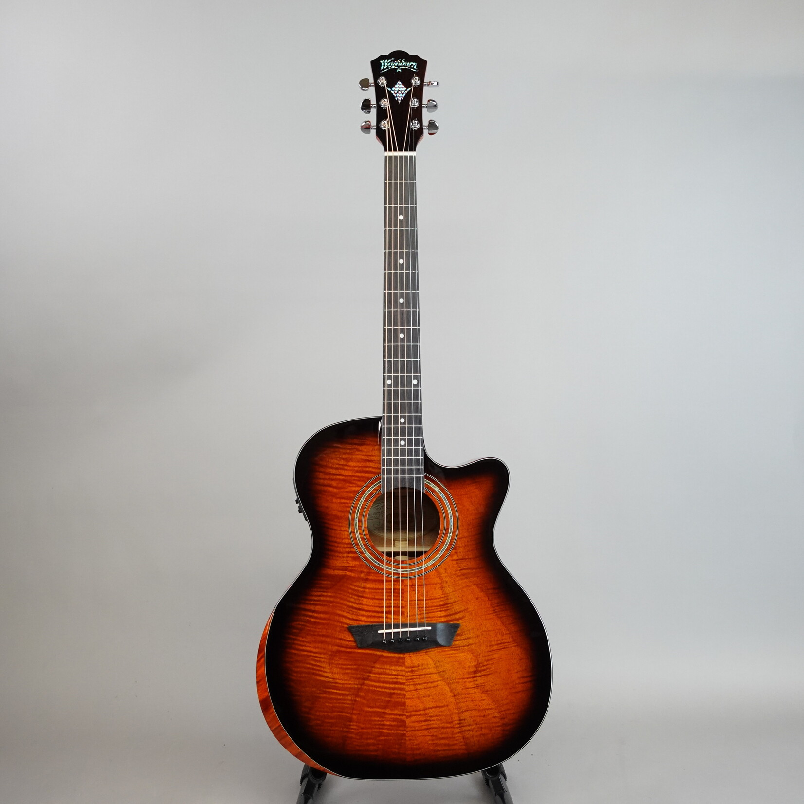 Washburn Comfort G12FCE Acoustic-Electric Guitar - Sunburst (Used)