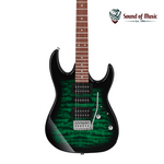 IBANEZ Ibanez Gio GRX70QA Electric Guitar - Transparent Emerald Burst