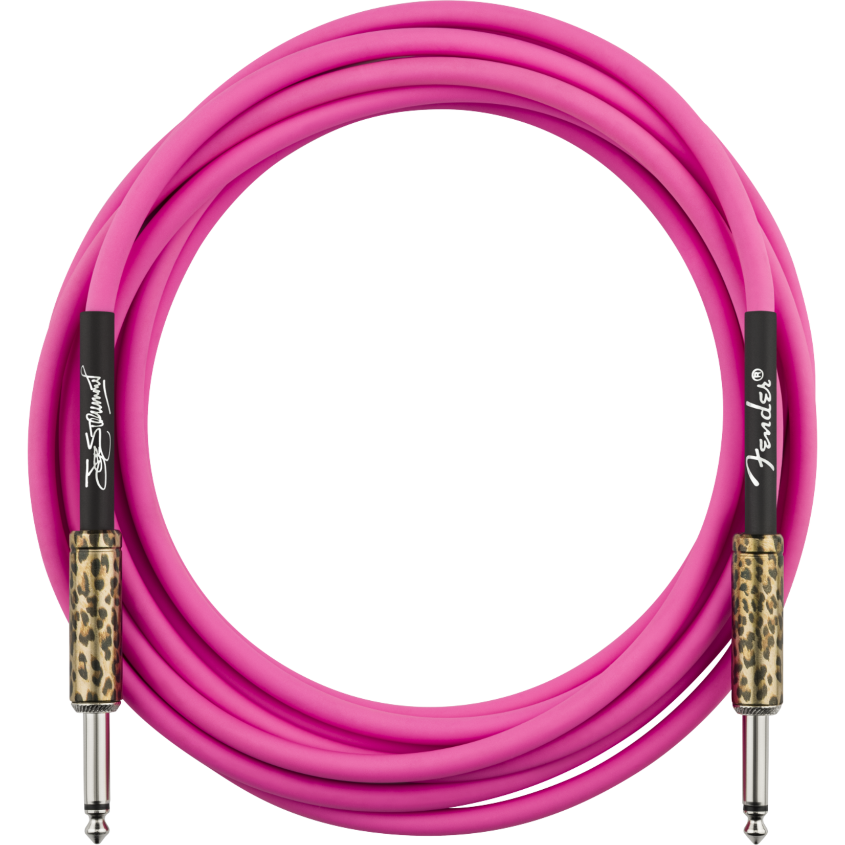 Fender Joe Strummer 13' Instrument Cable, Pink Leopard