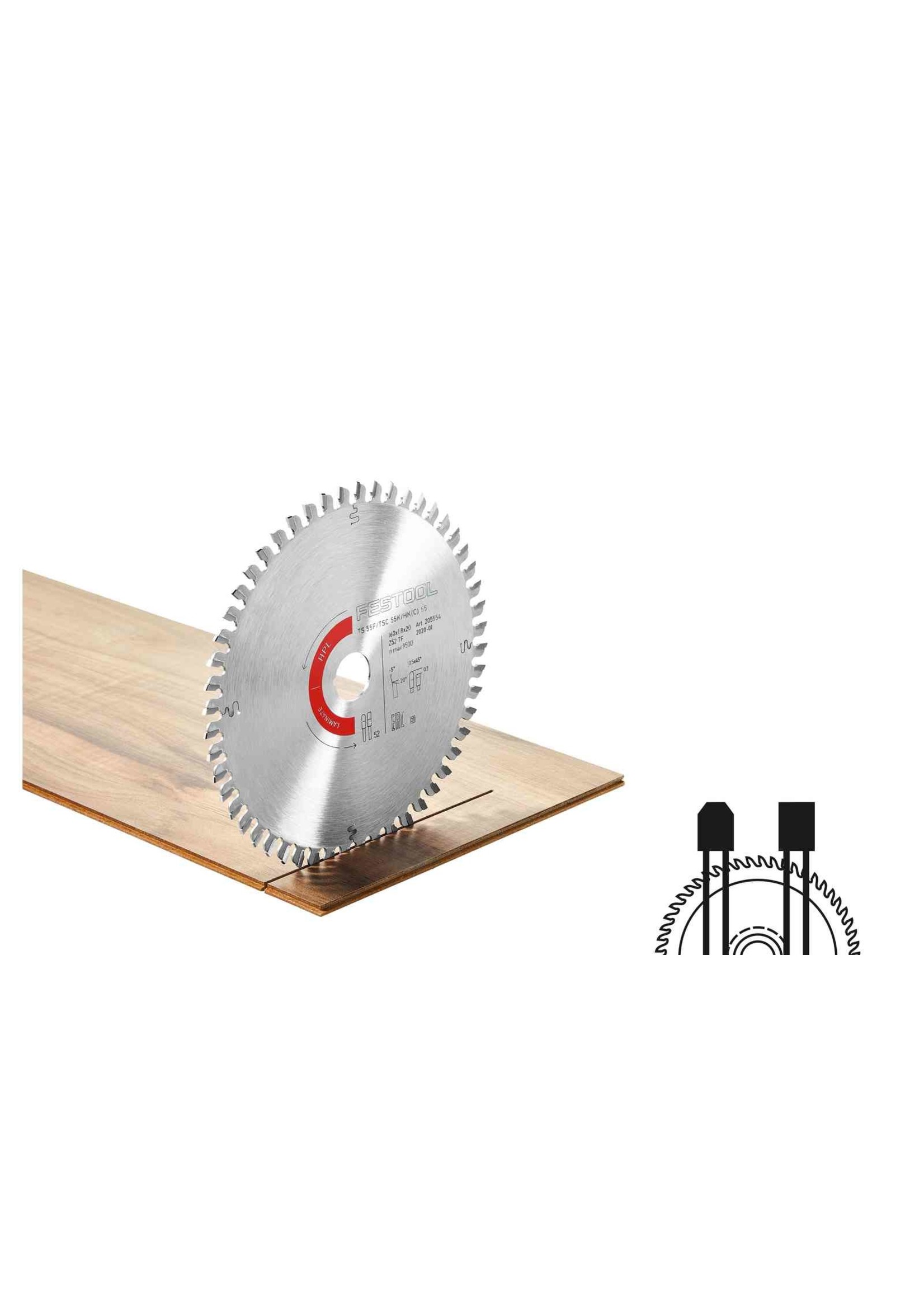 Festool 205562 Saw blade       HW 160x1,8x20 TF52 US