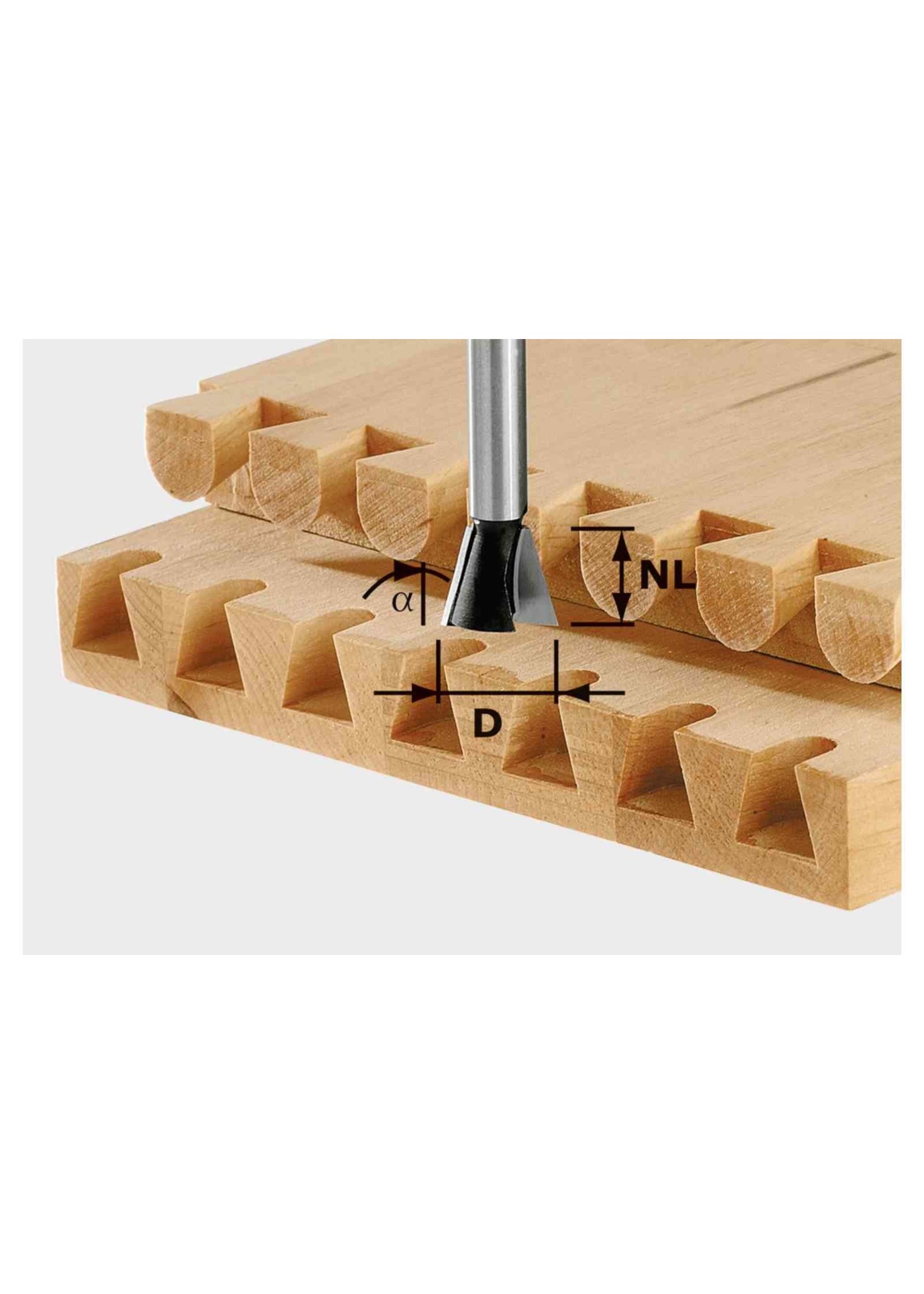 Festool (DISCONTINUED) 490992 CUTTERS         HW S8 D13,8/13,5/15°
