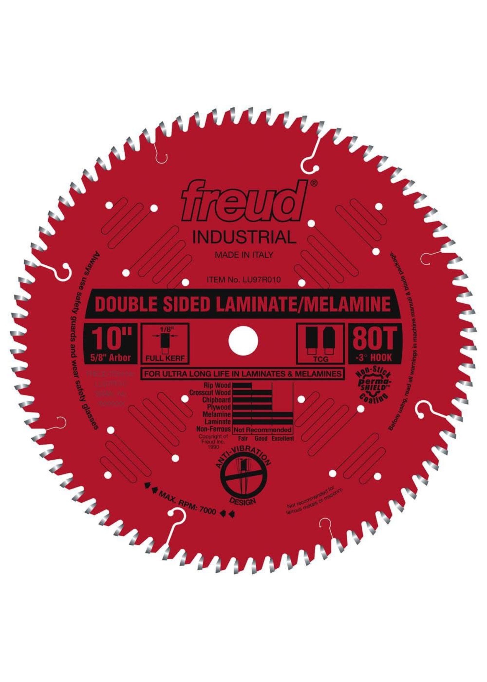 Freud/Diablo 10" Double Sided Laminate/Melamine Blade LU97R010