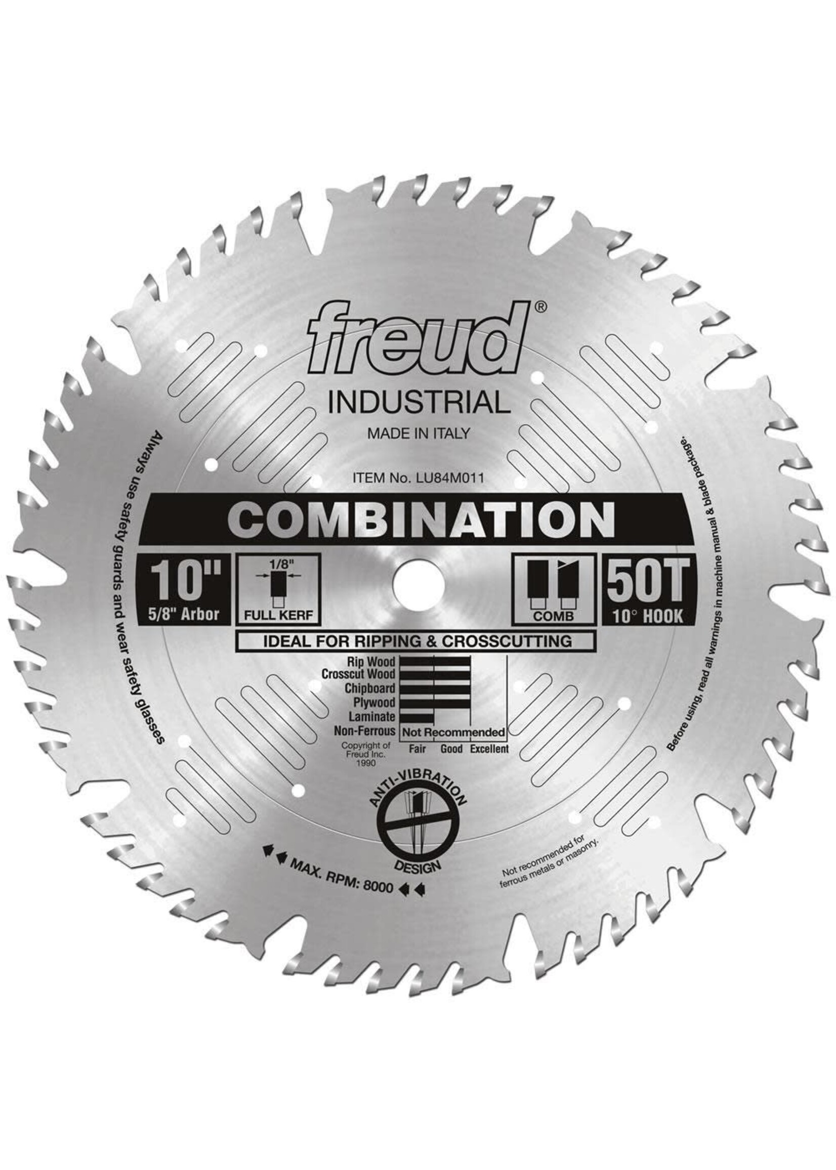 Freud/Diablo 10" Combination Blade LU84M011