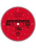 Freud/Diablo 10" Thin Kerf Ultimate Plywood & Melamine Blade LU79R010