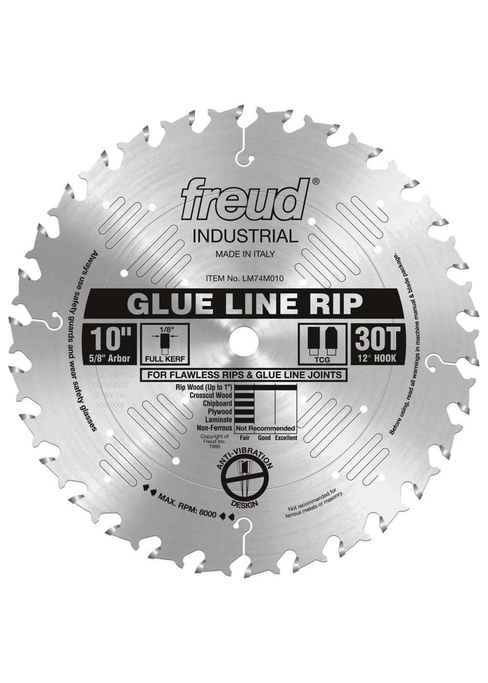 Freud/Diablo 10" Glue Line Ripping Blade LM74M010