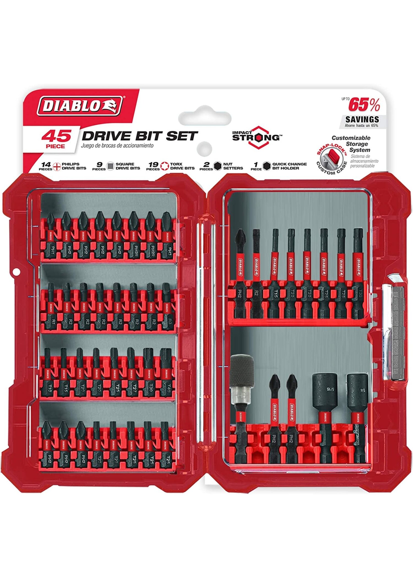 Freud/Diablo DB Screwdriving Set 45pc DSC-S45