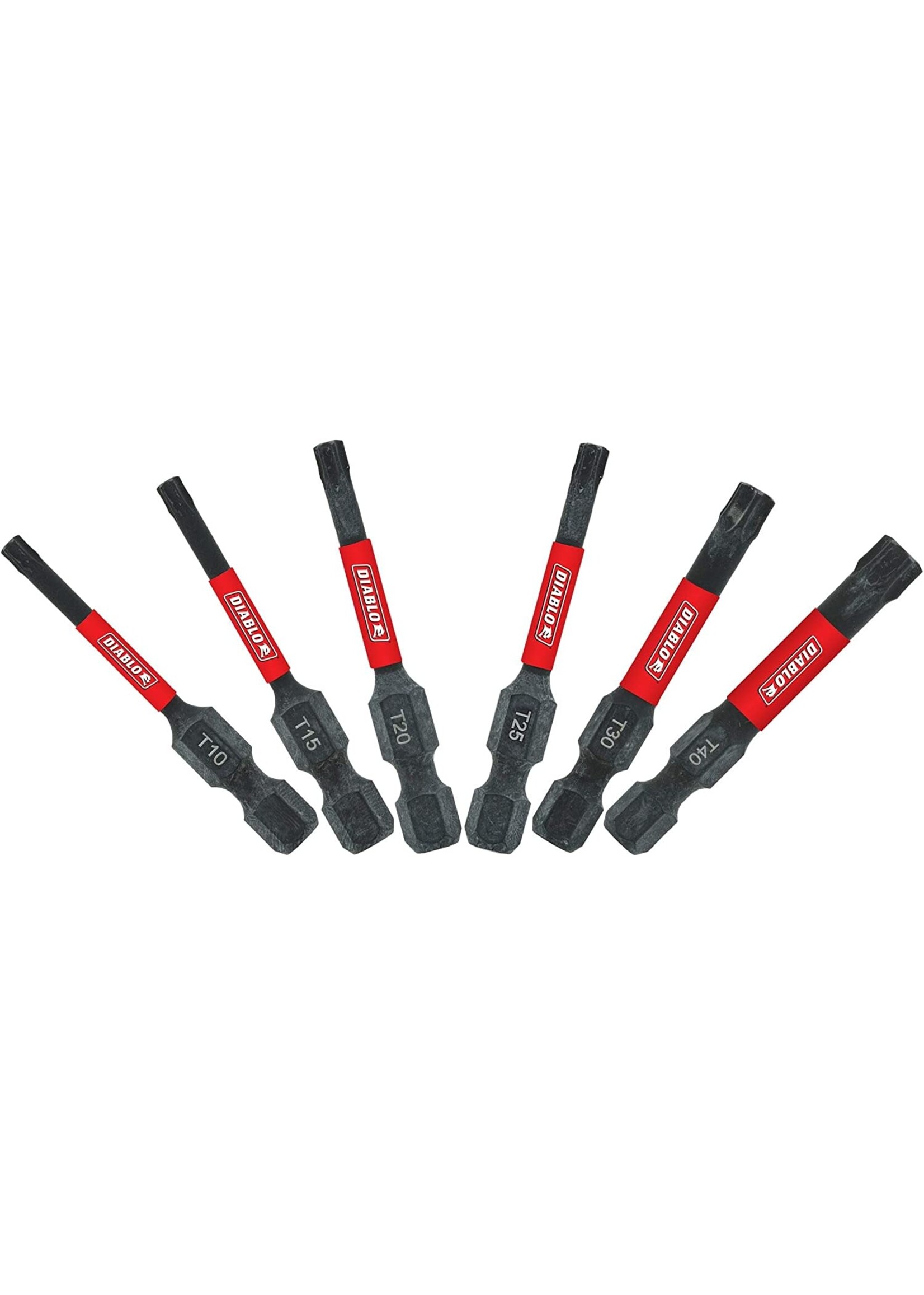Freud/Diablo DB Insert Bit T 2  Set 6pc DTV2-S6