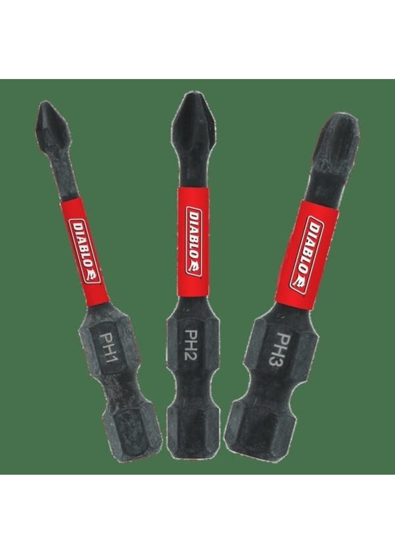 Freud/Diablo 2 in. Phillips Drive Bit Assorted Pack DPHV2-S3