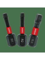 Freud/Diablo DB Insert Bit R 1  Set 3pc DSQV1-S3