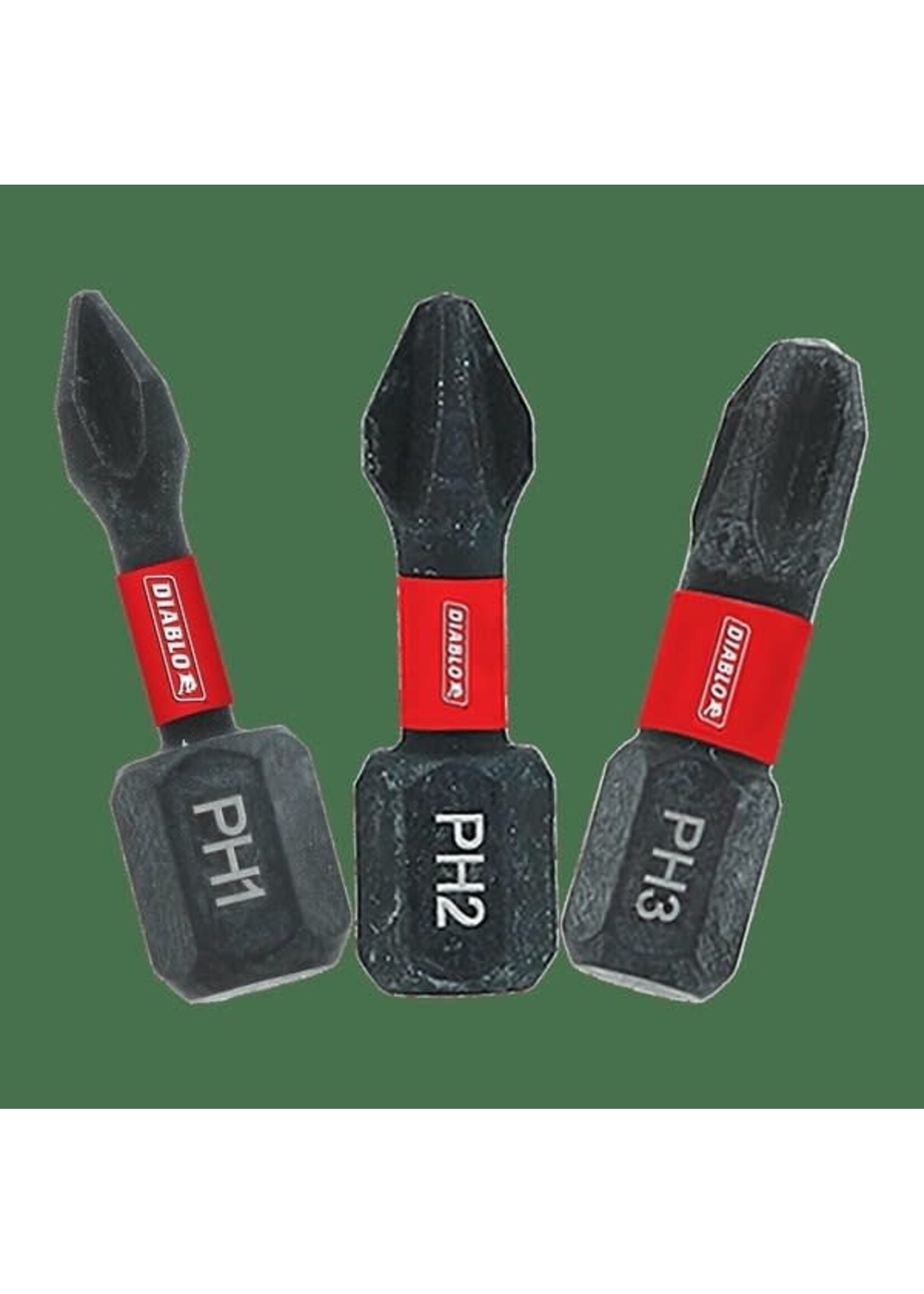 Freud/Diablo 1 in. Phillips Drive Bit Assorted Pack 3 pack DPHV1-S3