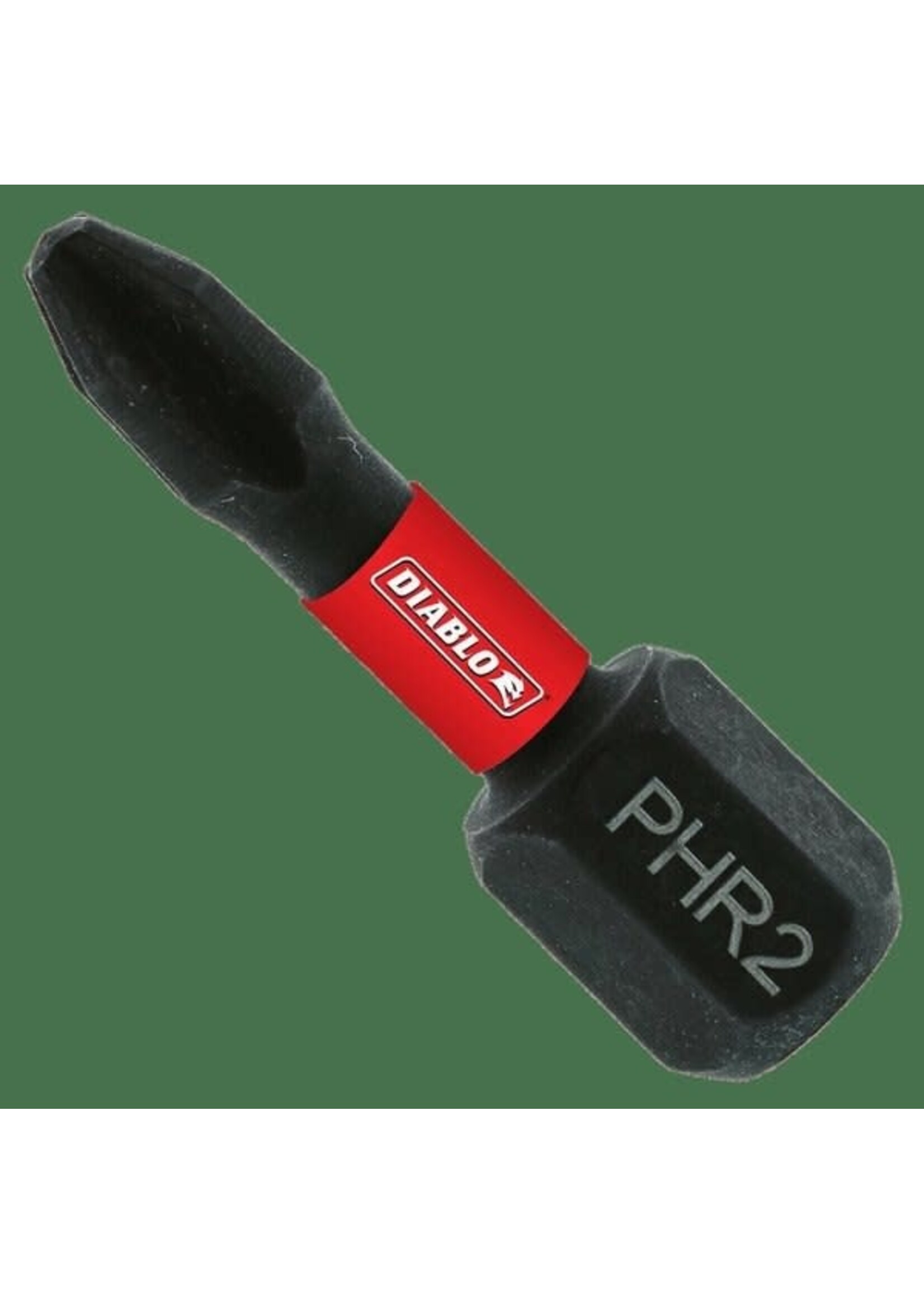 Freud/Diablo 1 in. #2 Phillips Reduced for Drywall Screws Drive Bits 2 pack DPH2R1P2