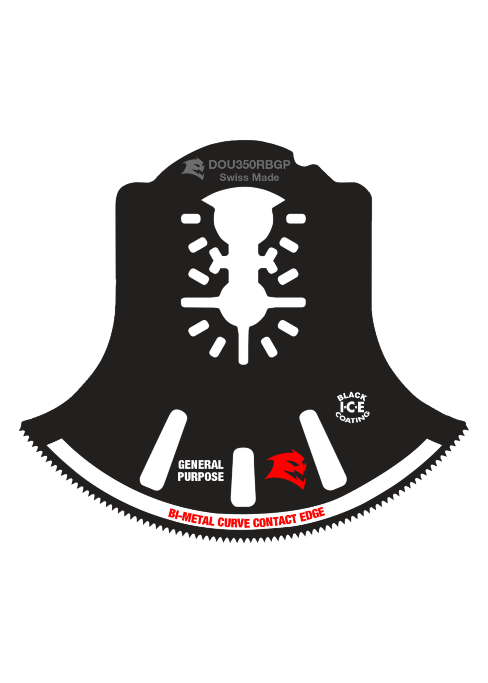 Freud/Diablo 3-1/2 in. Universal Fit Bi-Metal Oscillating Blade for General Purpose Cuts DOU350RBGP