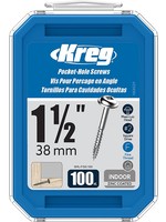 Kreg Kreg Pocket Screws - 1-1/2", #7 Fine, Washer-Head, 100ct