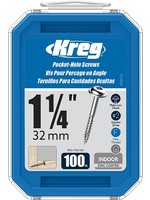 Kreg Kreg Pocket Screws - 1-1/4", #7 Fine, Washer-Head, 100ct