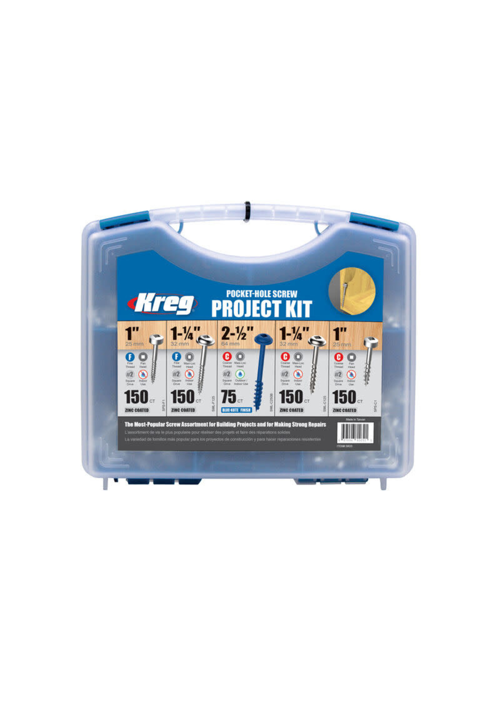 Kreg Kreg Pocket-Hole Screw Kit (675 of 5 most used screws)