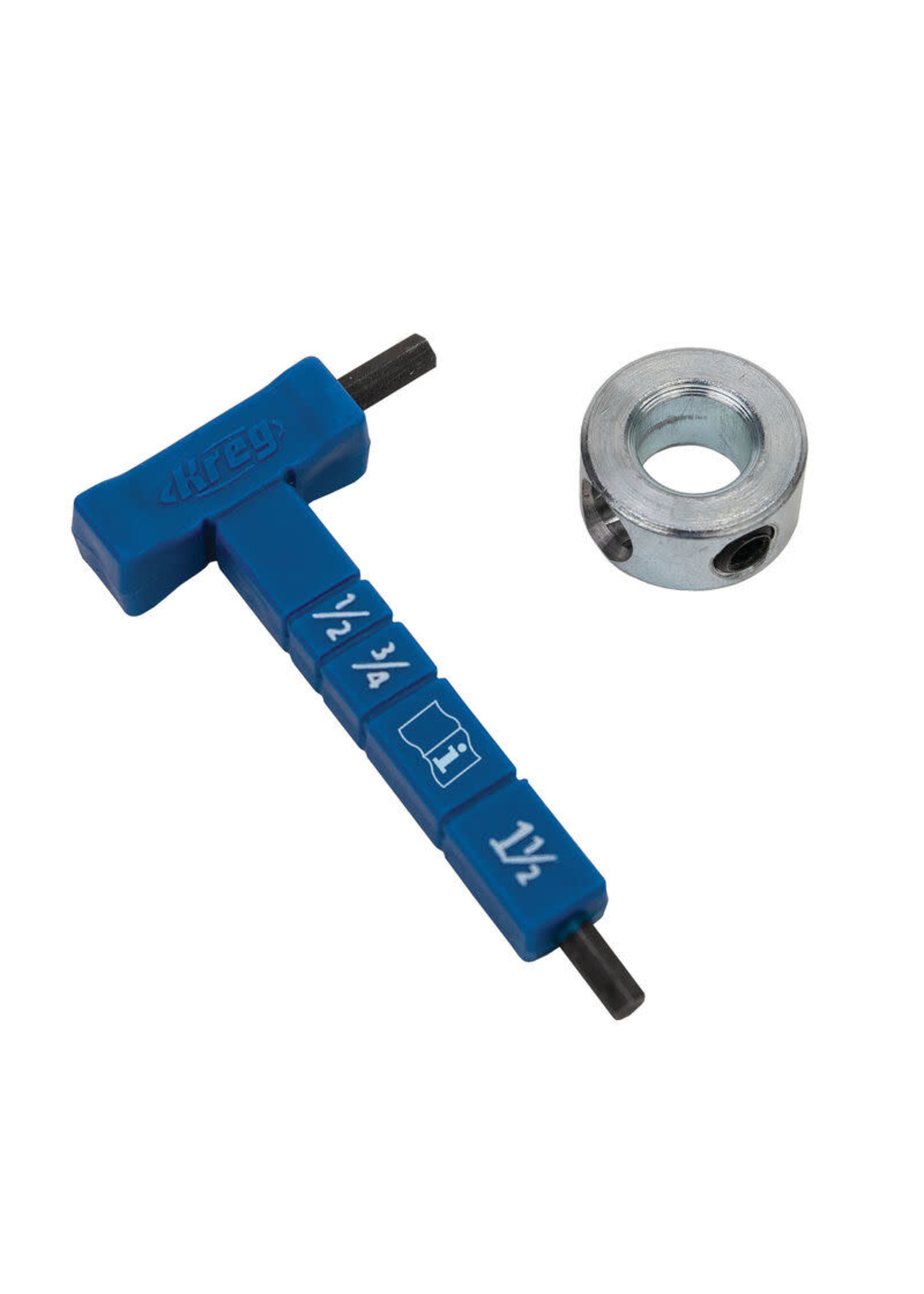 Kreg Kreg Easy-Set Stop Collar & Material Thickness Gauge/Hex Wrench Kit