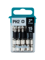Makita Impact XPS® #2 Phillips 2" Power Bit, 15/pk