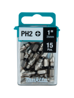 Makita Impact XPS® #2 Phillips 1" Insert Bit, 15/pk