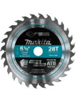 Makita 6-1/2" 28T Carbide-Tipped Cordless Plunge Saw Blade, Wood