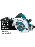 Makita 36V (18V X2) LXT® Brushless 9-1/4" Circular Saw, guide rail compatible base, AWS® Capable (Tool Only)