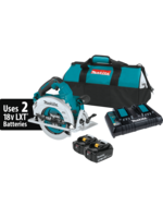 Makita 36V (18V X2) LXT® Brushless 7-1/4" Circular Saw Kit, blade right, dual port charger, bag (5.0Ah)