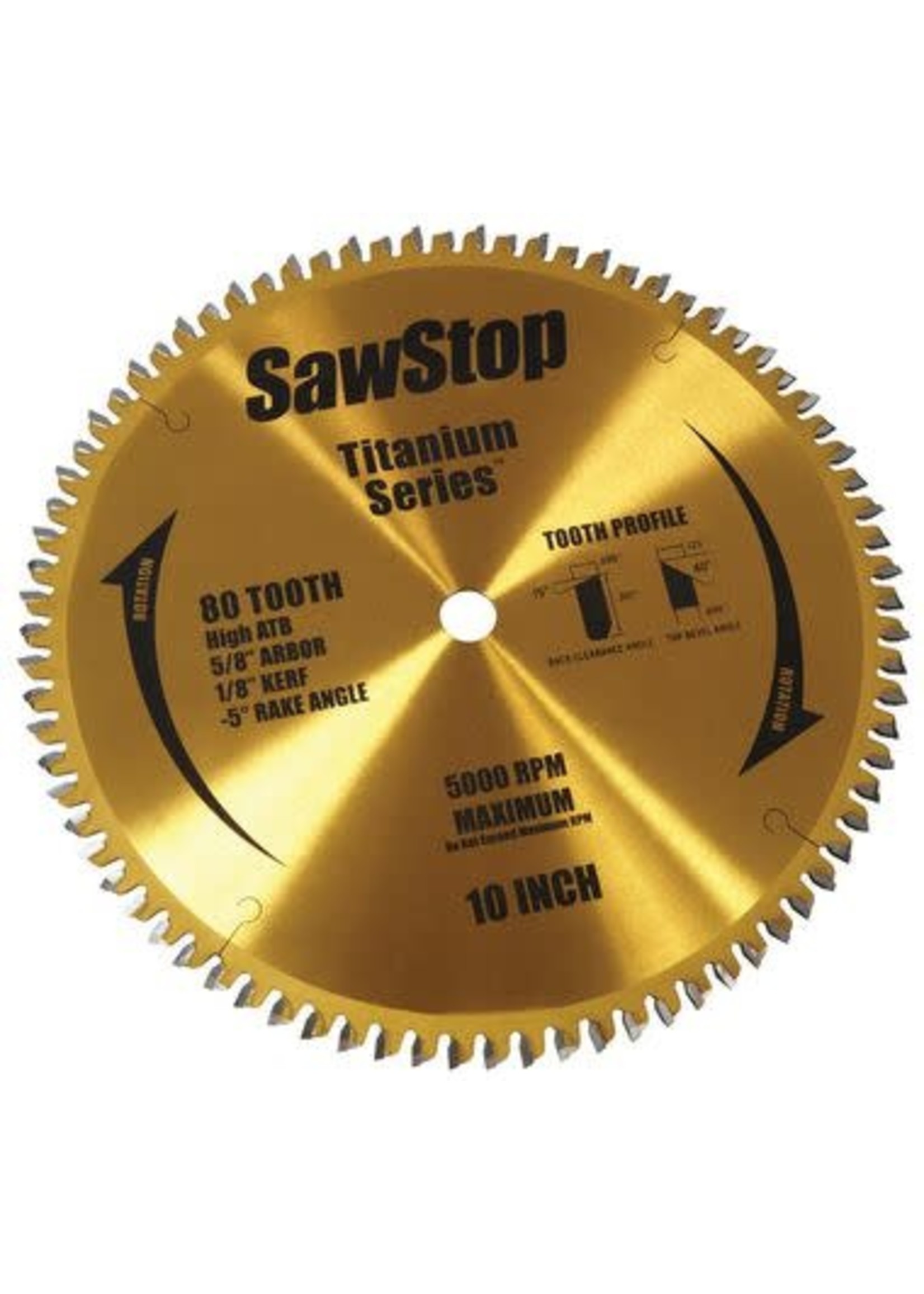 Saw Stop BTS-P-80HATB Titanium Series 80-Tooth Blade