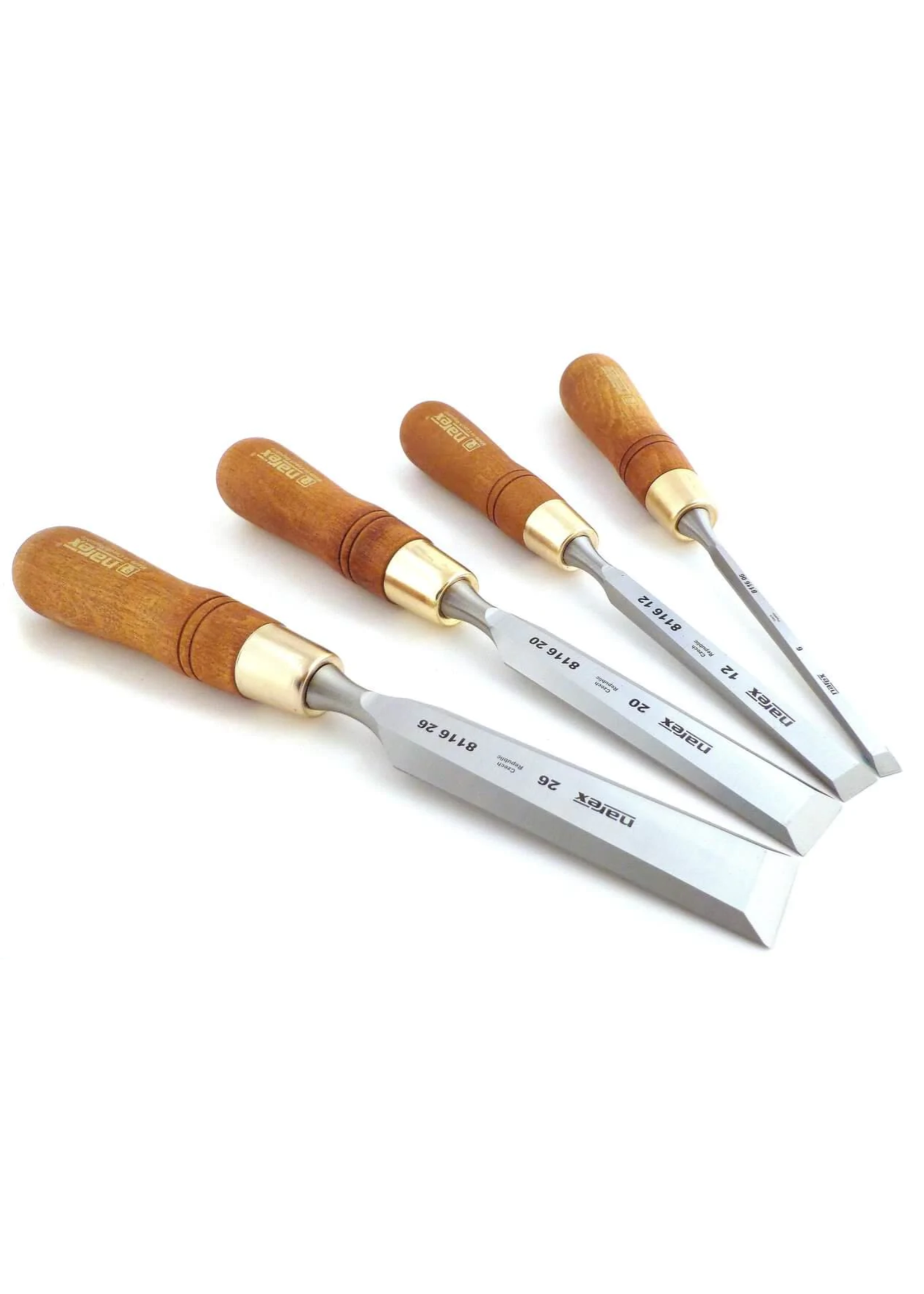 Narex 863201 Narex 4 pc premium bevel edge chisel set (6,12,20,26 mm)