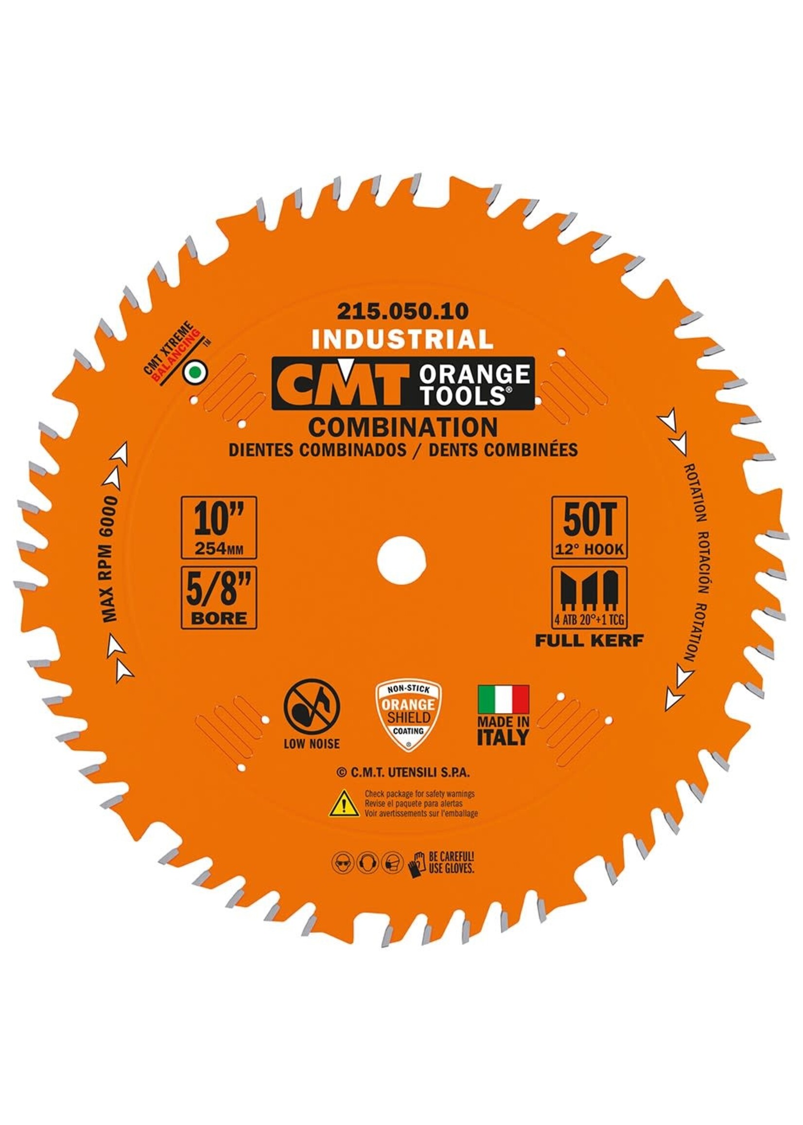 CMT 215.050.10 COMBINATION BLADE 10x0.126/0.087x5/8inch T50 4ATB+TCG