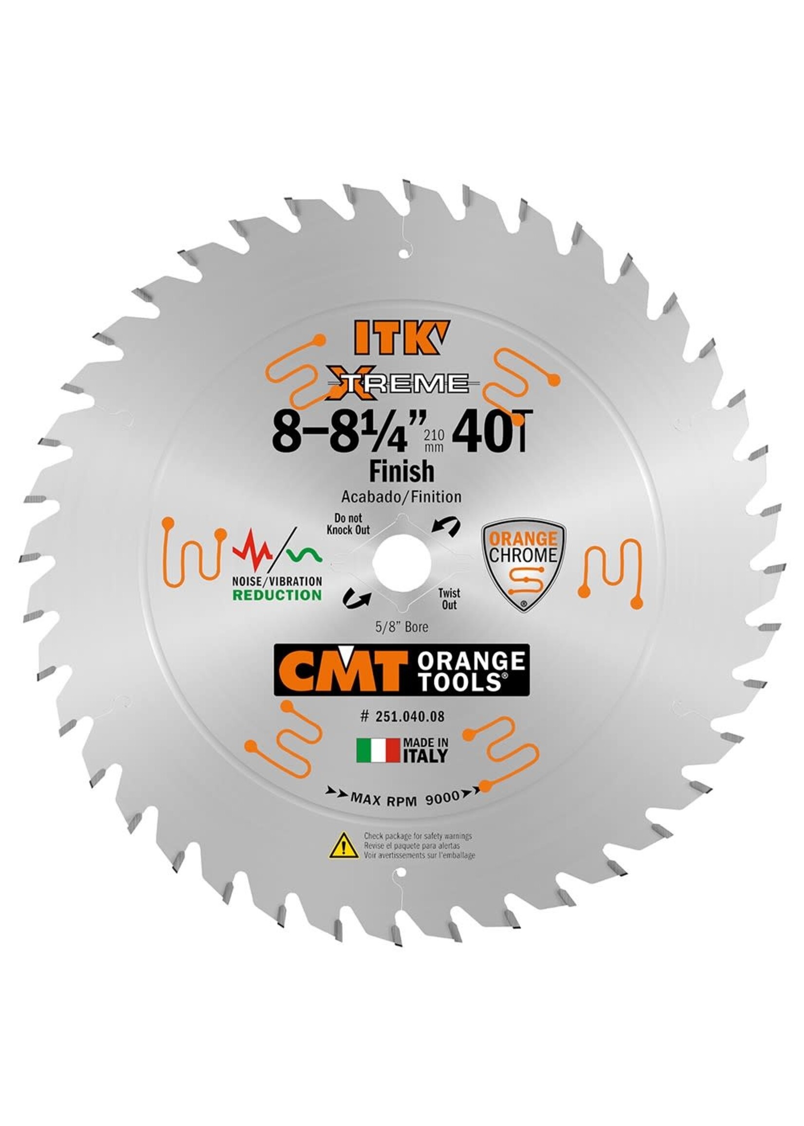 CMT 251.040.08 ITK FINISH BLADE 8-1/4''x40x5/8''