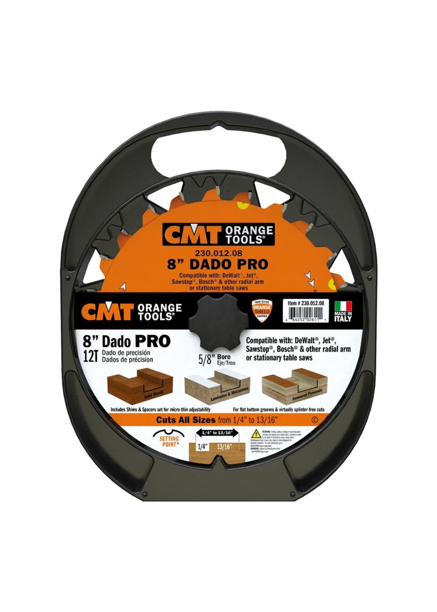 CMT 230.012.08 PRO DADO 8''x12x5/8''