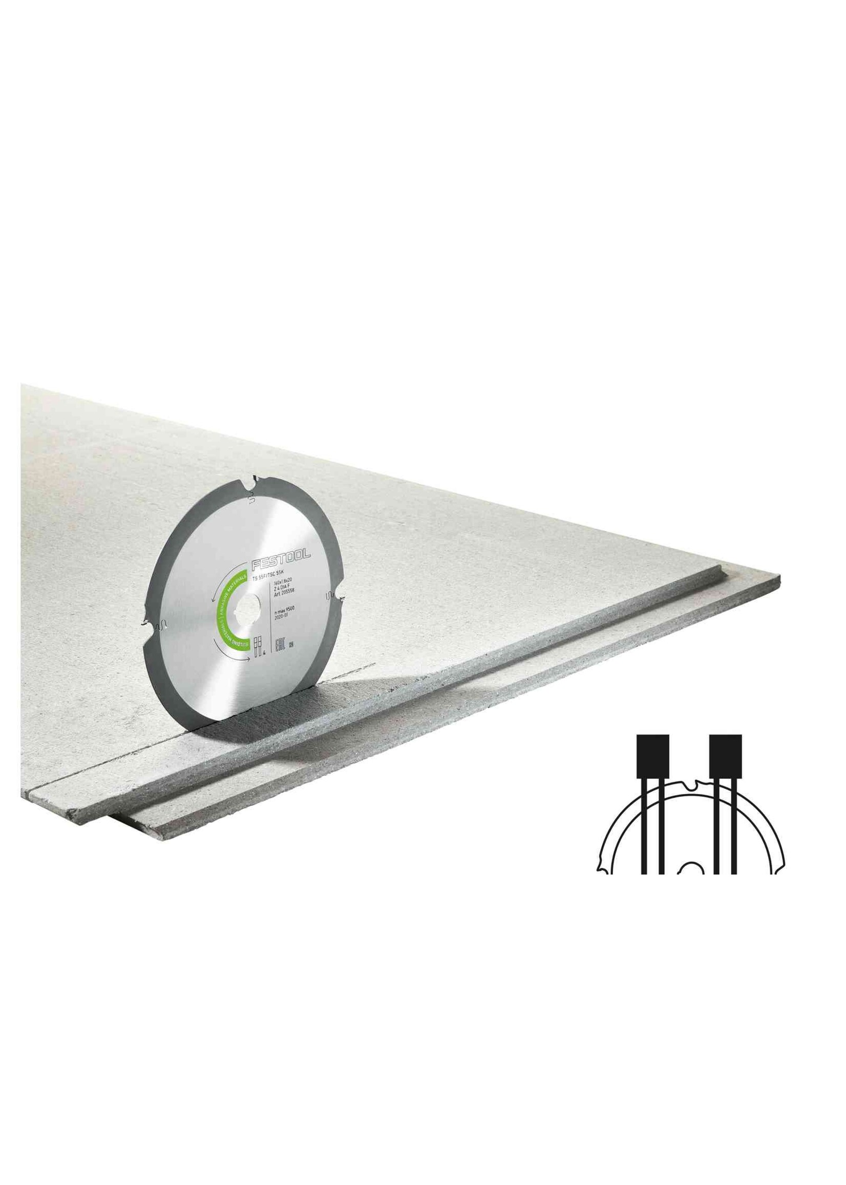 Festool 205775 Diamond saw blade DIA 168X1,8X20 F4