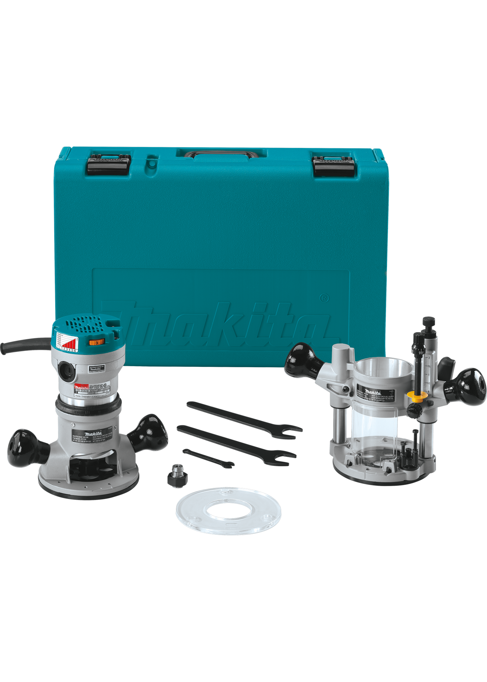 Makita RF1101KIT2  2 - 1/4 HP Router Kit, with Plunge Base