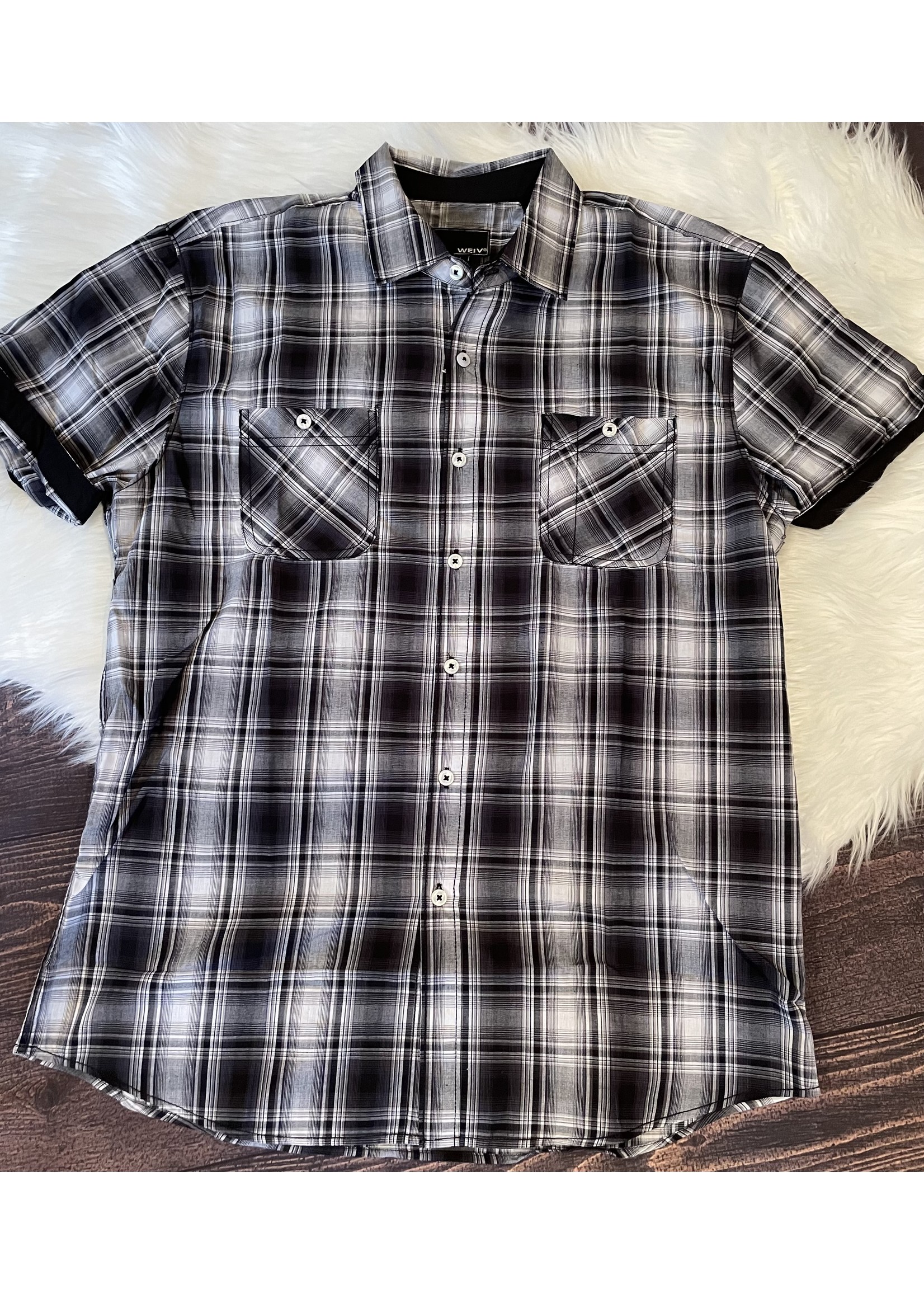 PLAID SHORT SLEEVE SHIRT