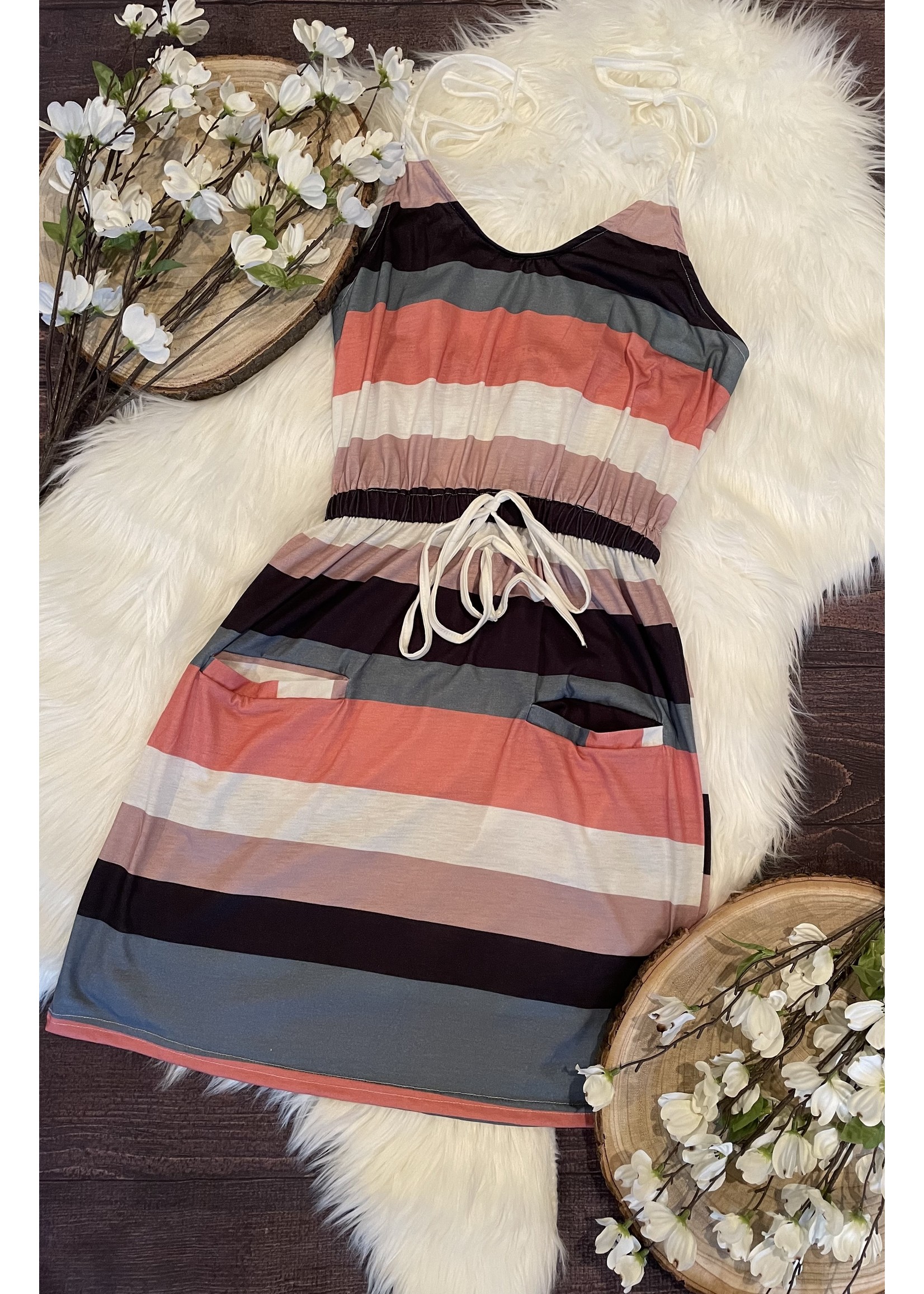 Stripe Summer Dress with Pockets