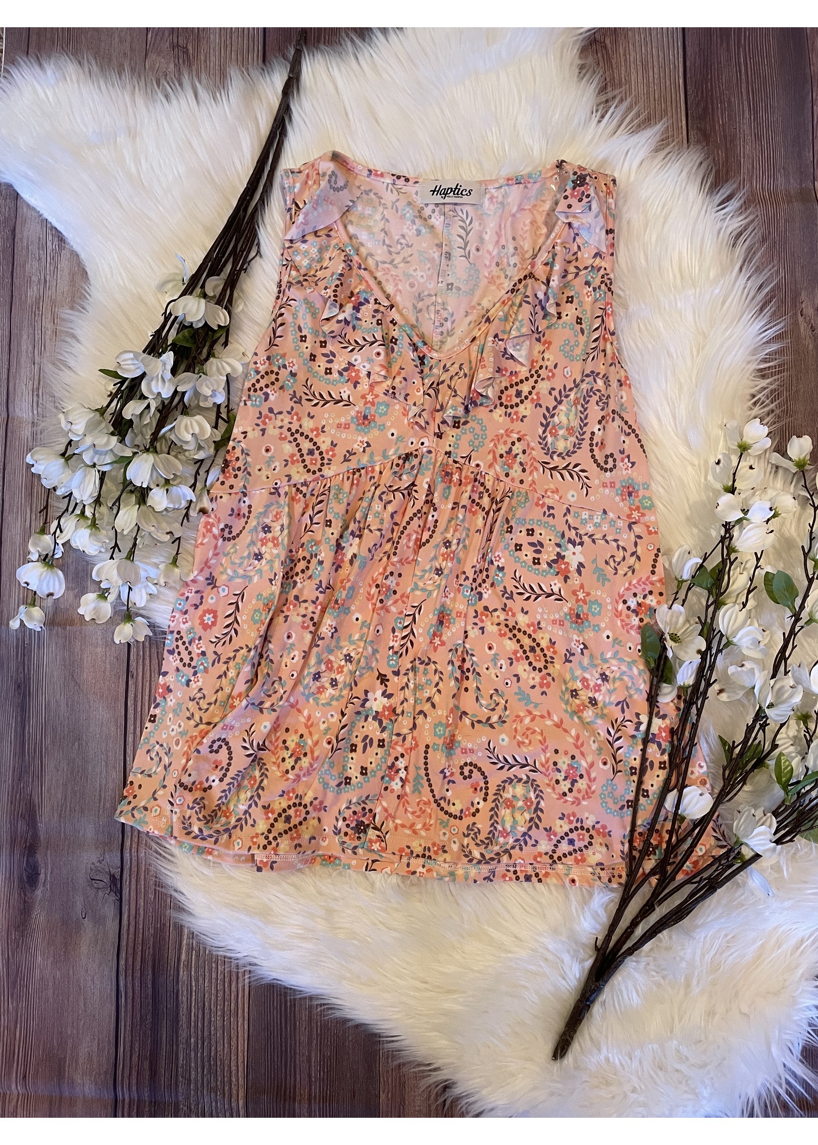 Paisley Print Baby Doll Tank