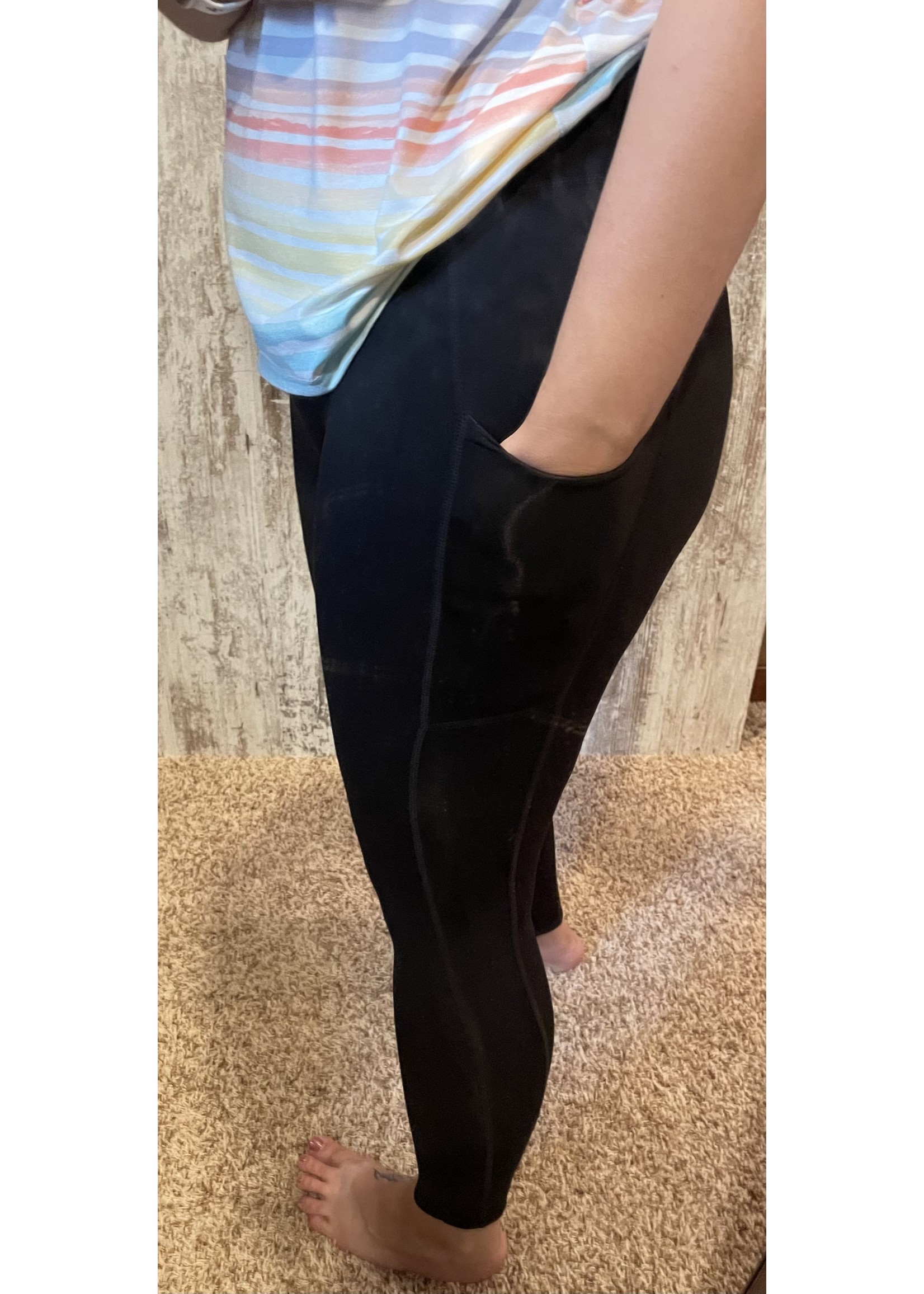 Kancan Black Leggings with Side Pockets