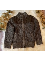 Boys Knitted Full Zip Cardigan Sweater