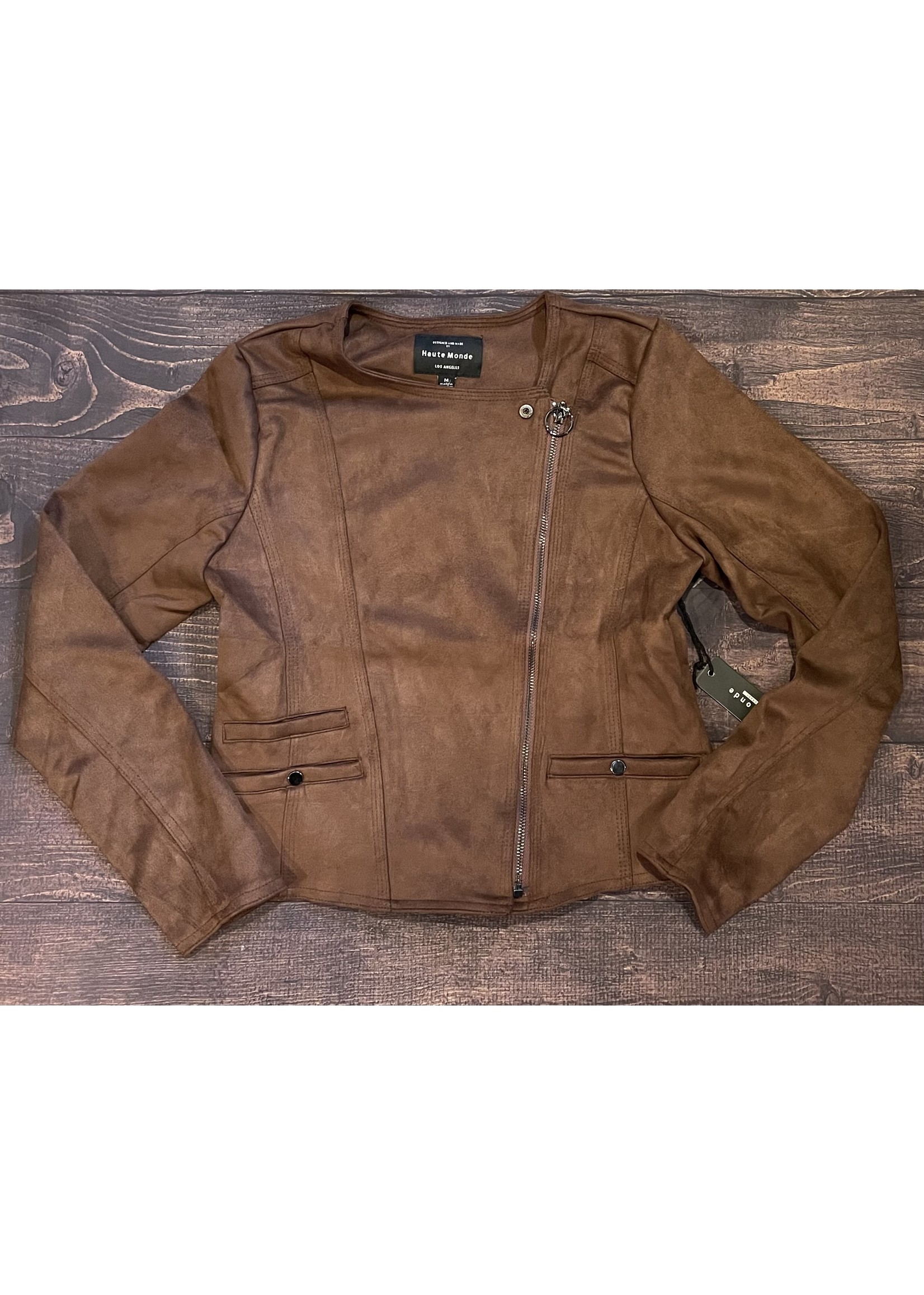 Suede Biker Jacket