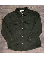 Black Quilted Shacket
