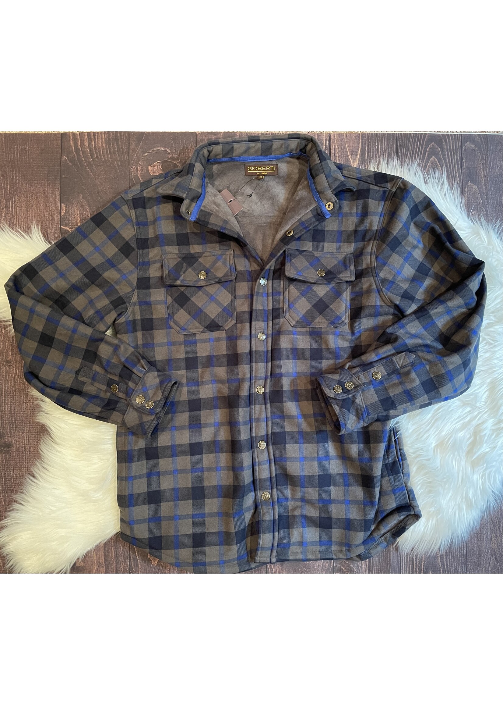 Mens Checkered Flannel Jacket