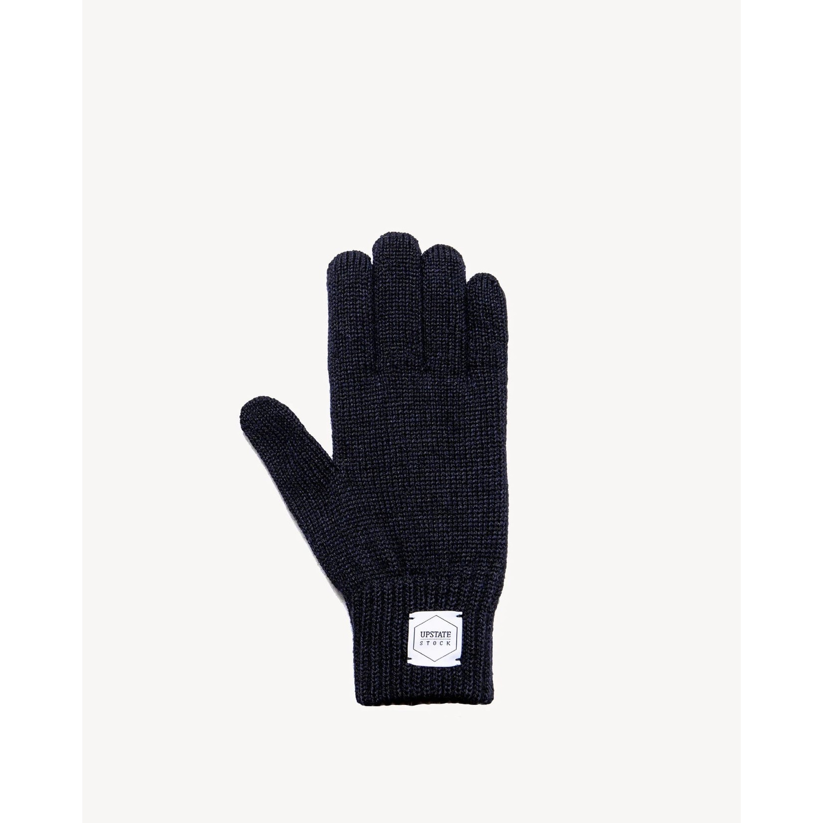 Navy Melange Ragg Wool Full Glove - Large