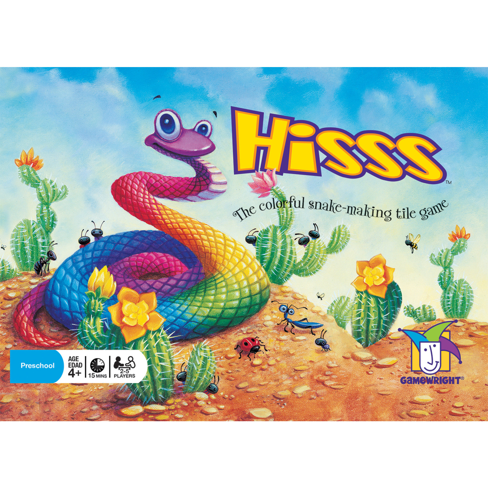 Gamewright Hisss: Colorful Snake-Making Card Game (4+)