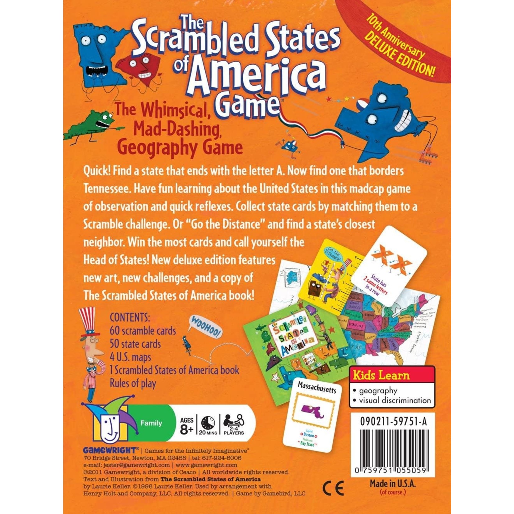 Gamewright The Scrambled States of America (8+)