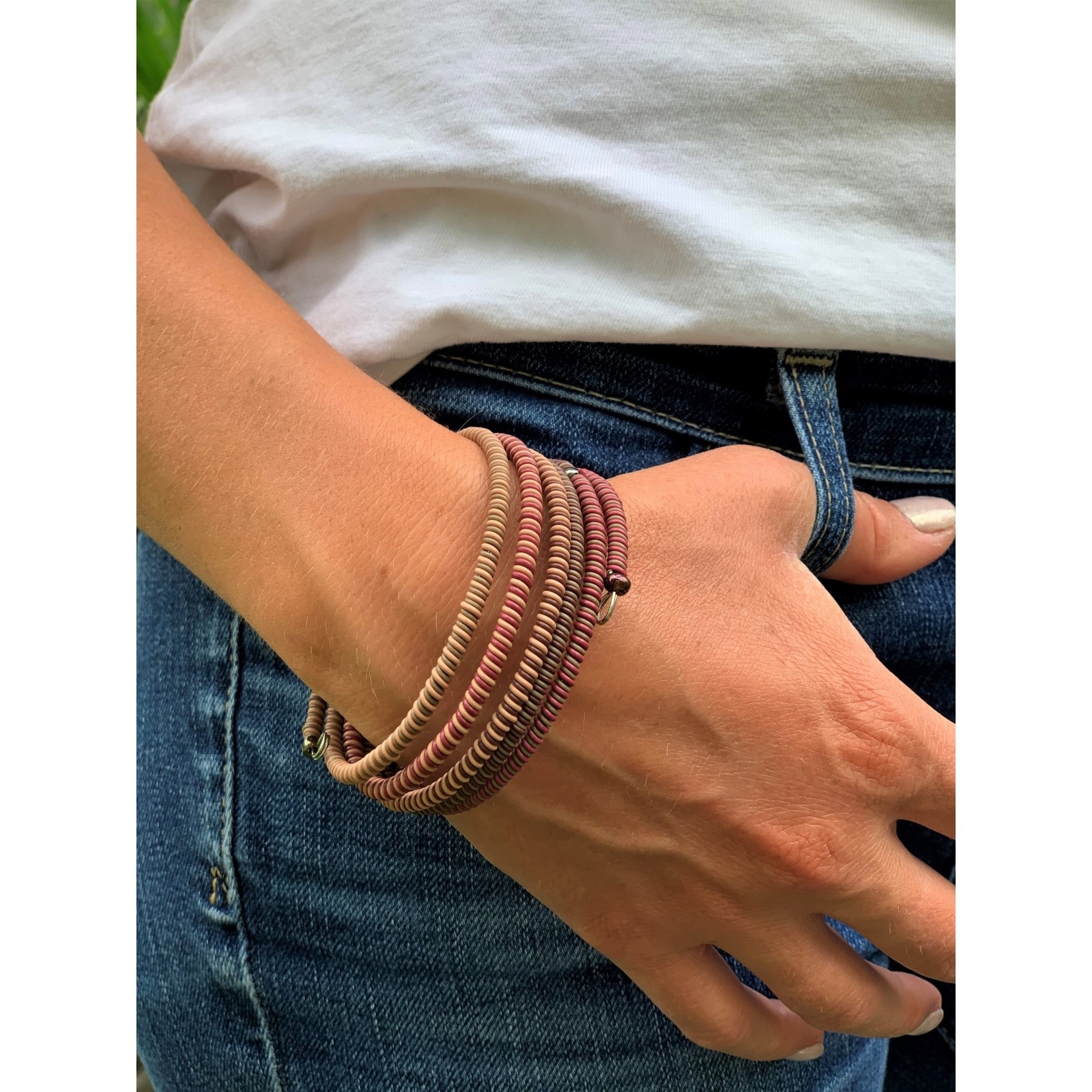 Spiral Bracelet Striped