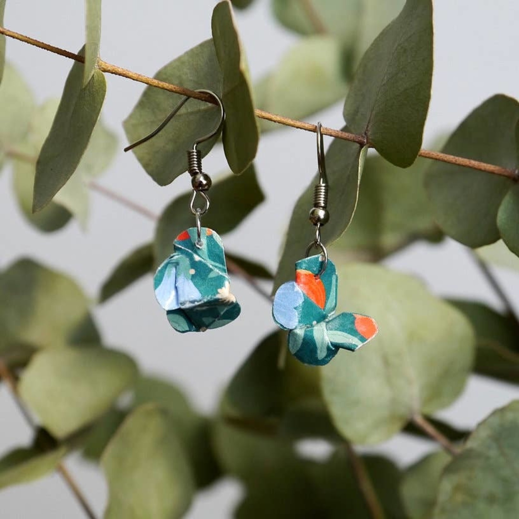 Origami earrings - couple of butterflies