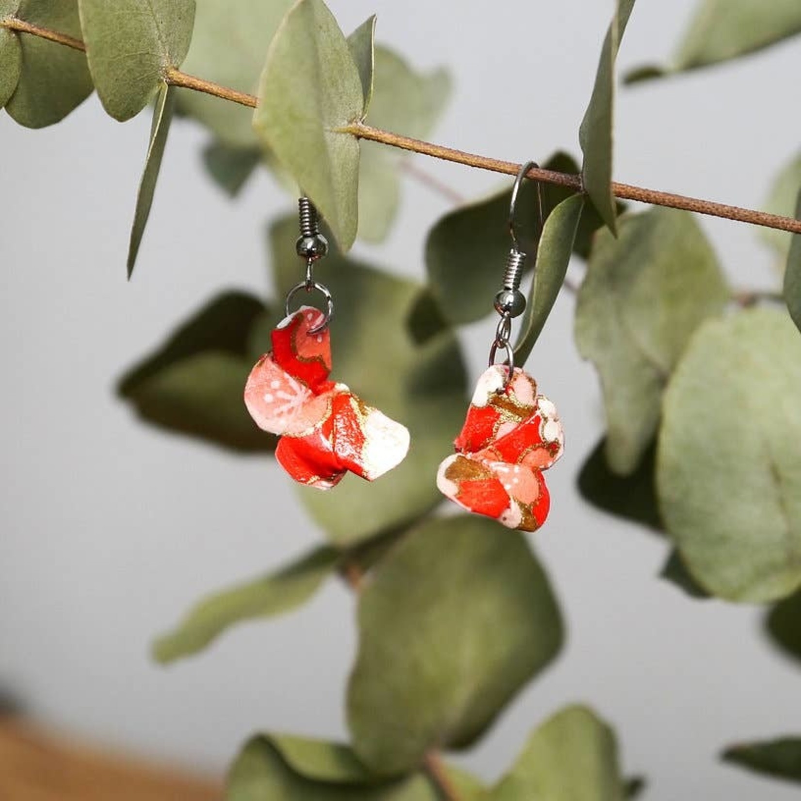 Origami earrings - couple of butterflies