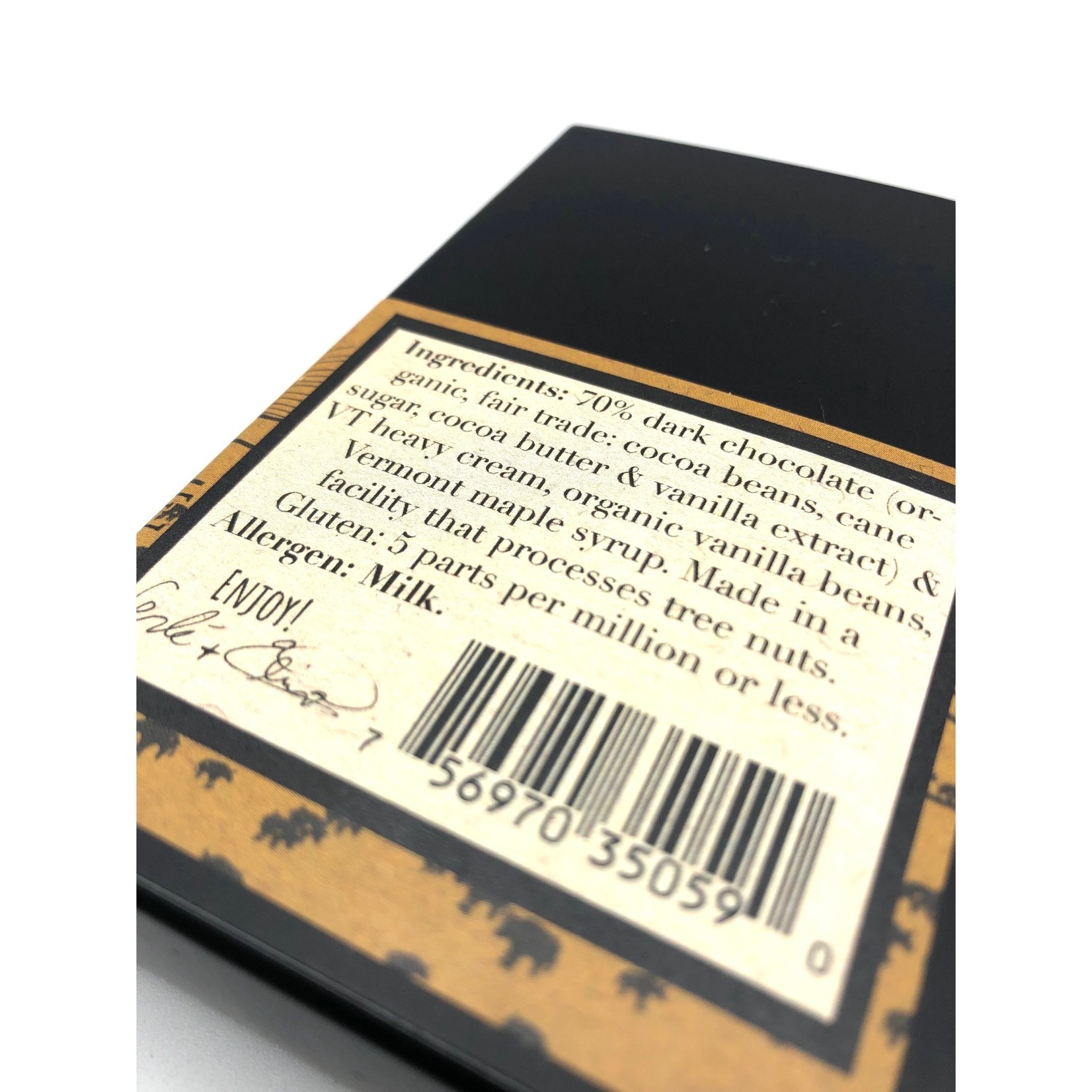 Dark Chocolate Vanilla & Maple Truffles (4 Piece Box)