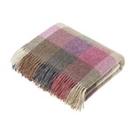 Wool Throw Blanket - Harlequin - Heather